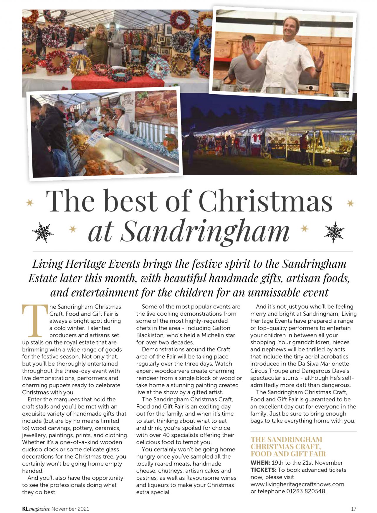 Sandringham Christmas Preview Living Heritage Country Shows